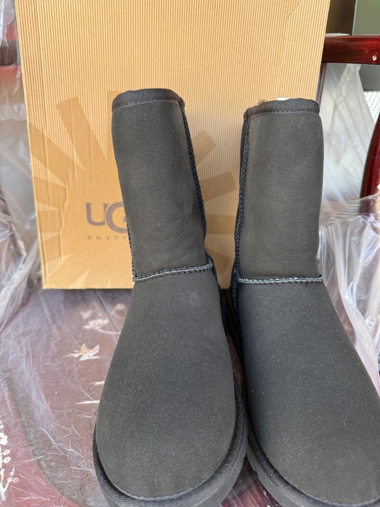 UGG Shoes - UGG Black Short Classic Suede Boots